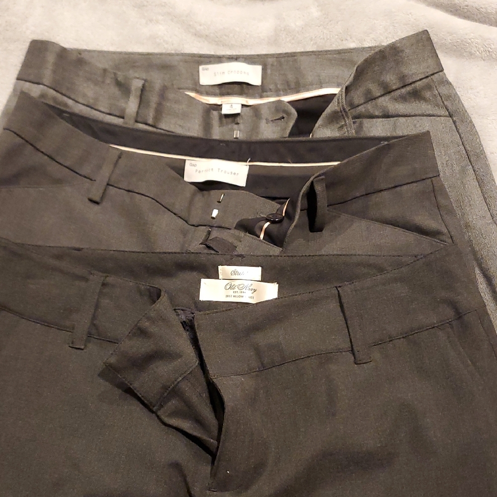 GAP Women's Ankle Pants - Black, Gray, Dark Gray